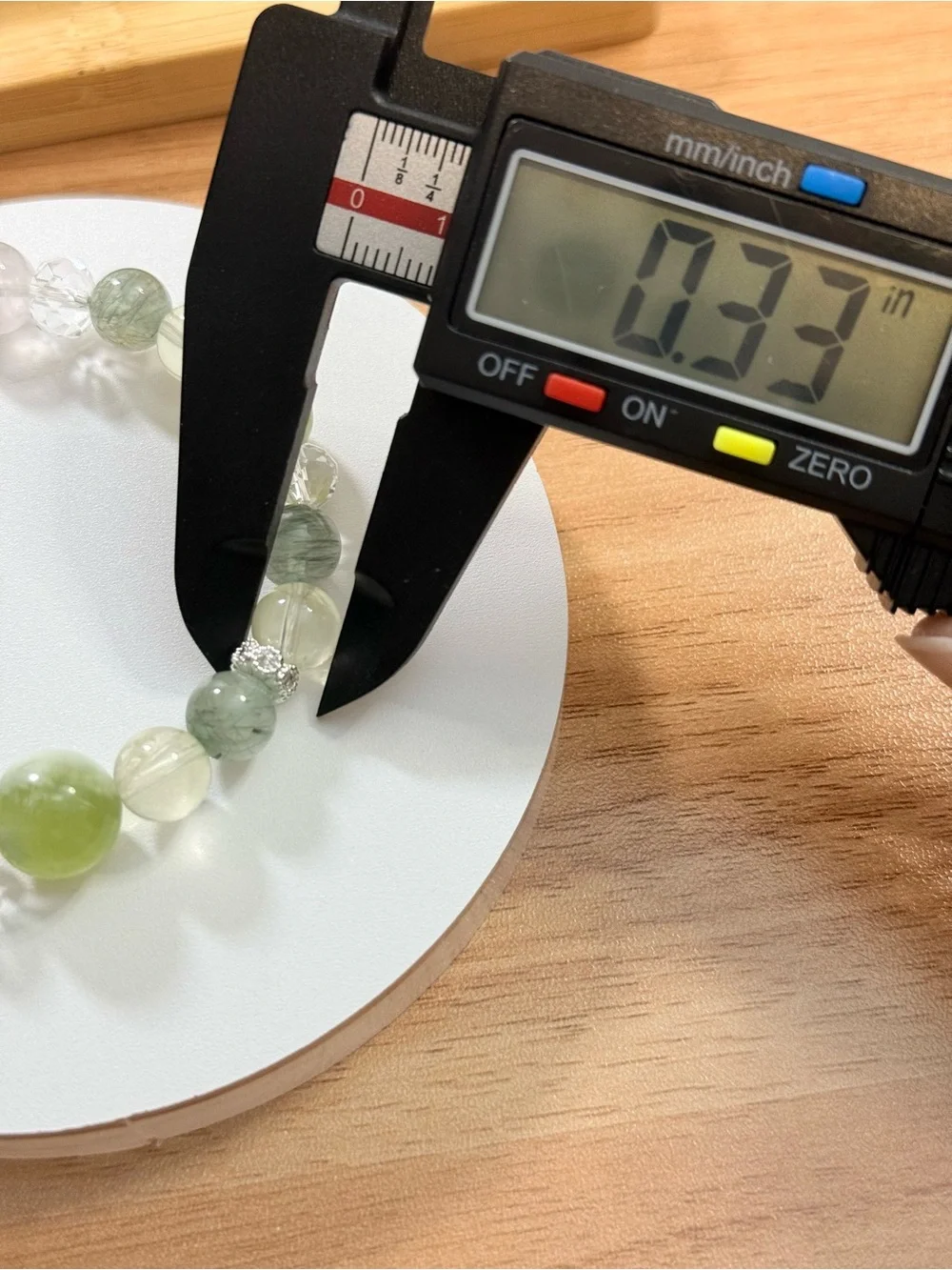 Natural Crystal Bracelet | Jade, Green Rutilated Quartz, Lemon Quartz